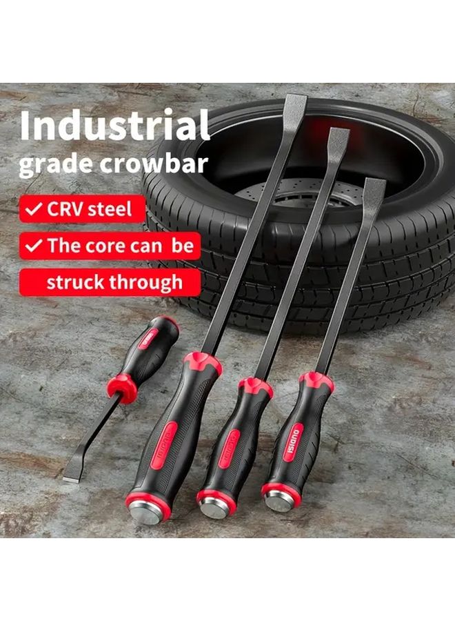 قضيب فولاذي 12 بوصة متين بمقبض مضاد للانزلاق من صلب CRV لفتح الإطارات - Image 5